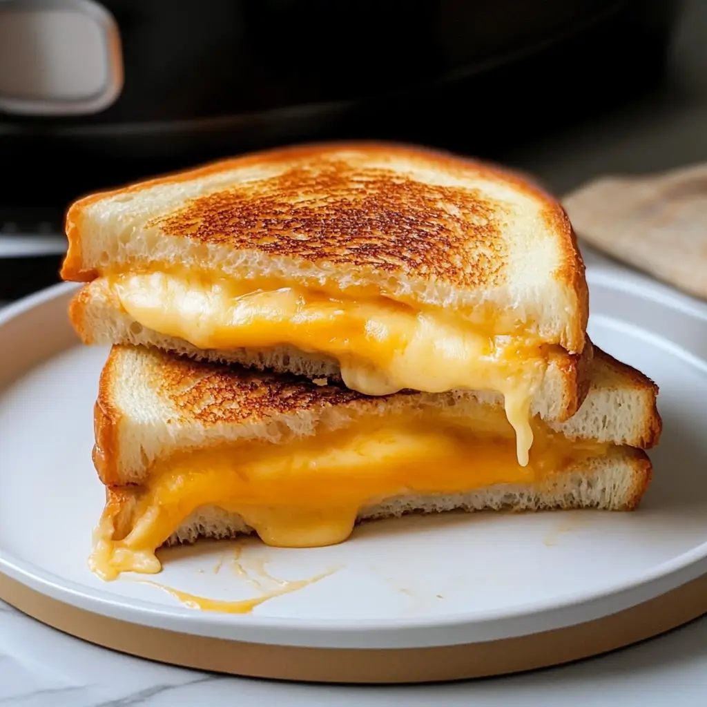 Air Fryer Grilled Cheese Crispy, Gooey, Perfect