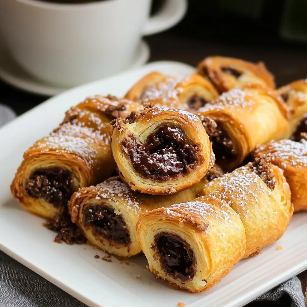 Air Fryer Nutella Puff Pastry Bites