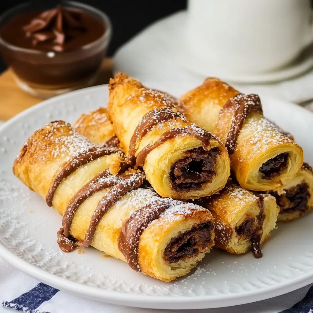 Air Fryer Nutella Pastry Rolls