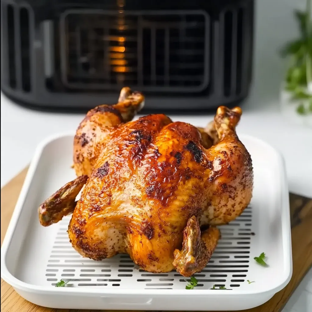 Air Fryer Young Whole Chicken