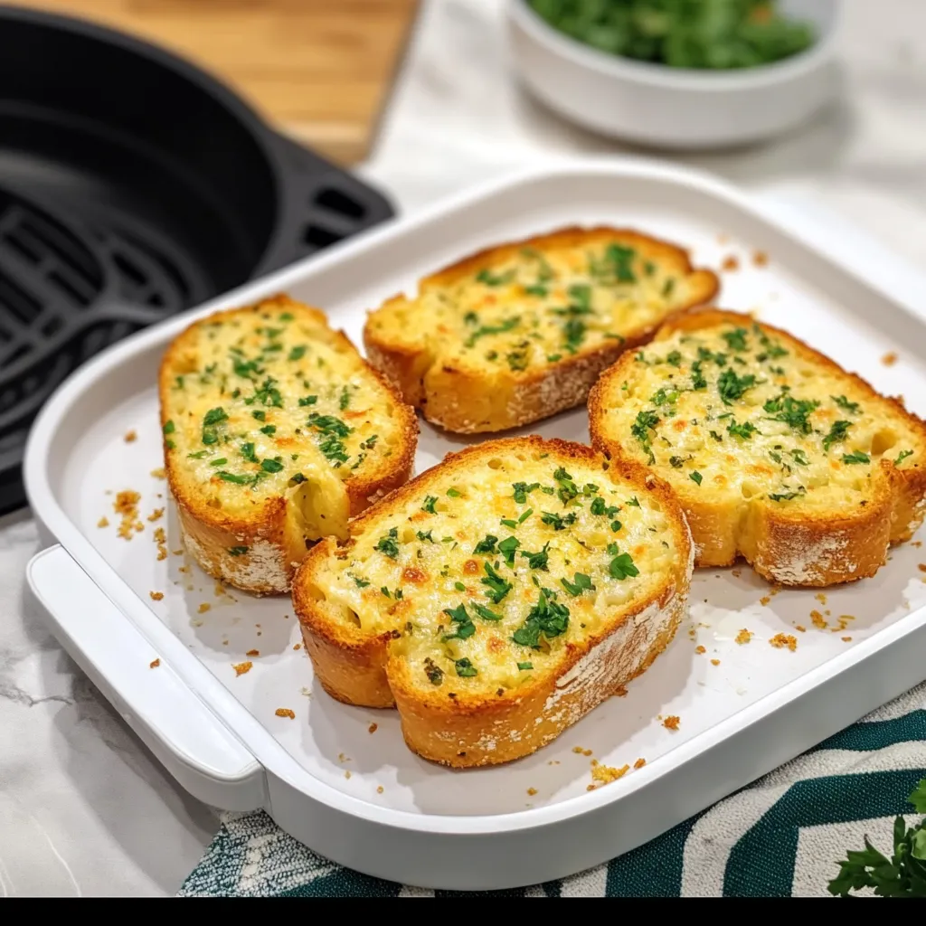 Cheese Garlic Bread Recipe in Air Fryer