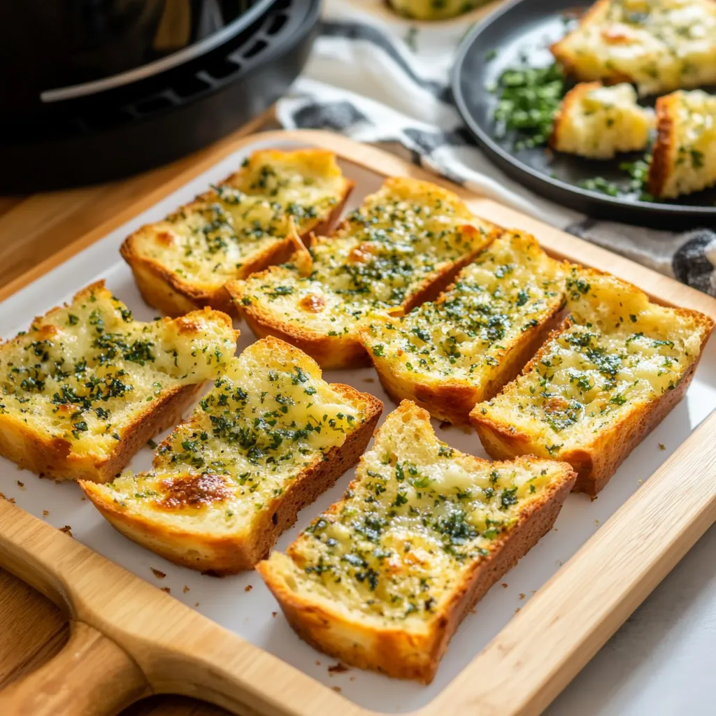 Frozen Garlic Bread in Air Fryer