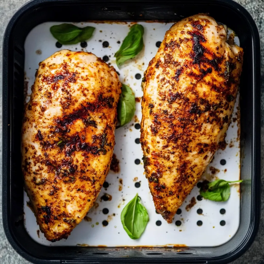 Juicy Air Fryer Chicken Breasts
