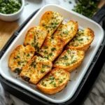Making Garlic Bread in Air Fryer