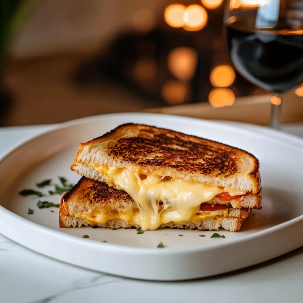 Mediterranean Grilled Cheese Sandwich