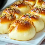 Super Easy Air Fryer Bánh Bao Kẹp Xá Xíu (Char Siu Pork Belly Buns)