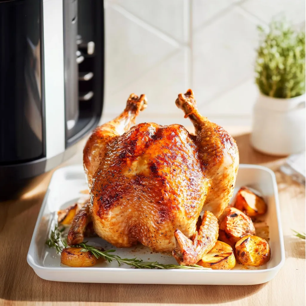air fryer rotisserie chicken thighs