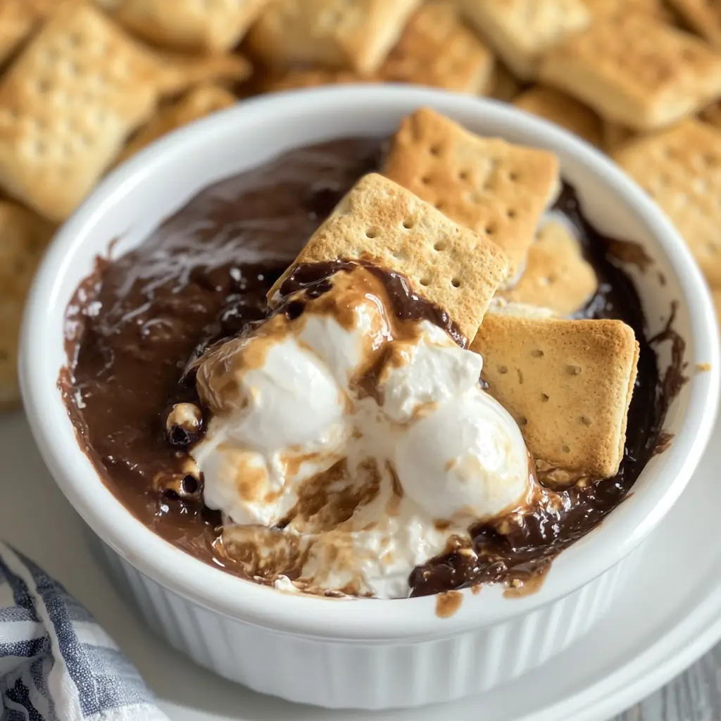 air fryer s'mores dip - easy s'mores dip recipe
