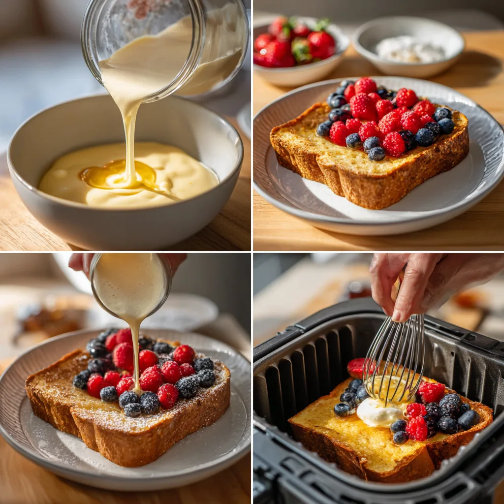 How to Make Air Fryer Yogurt Custard Toast