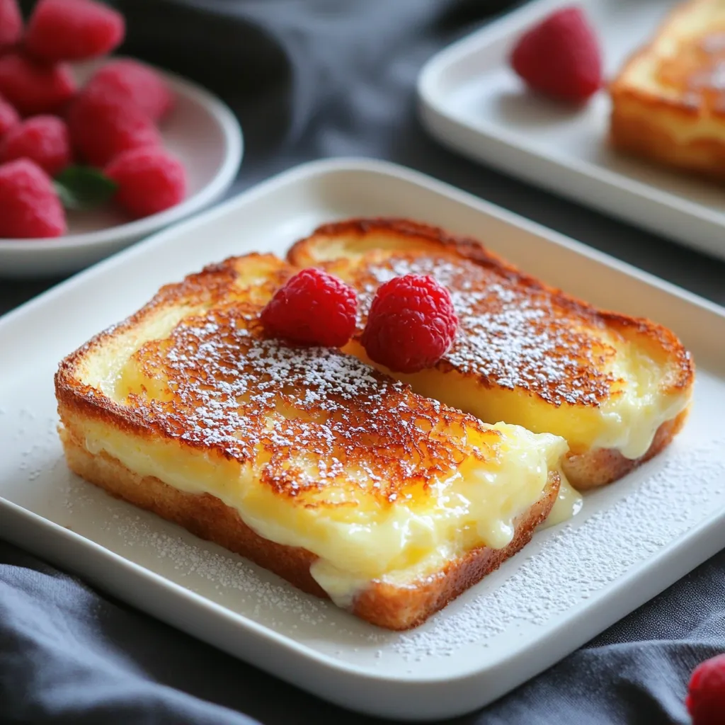breakfast toast recipe - quick custard toast