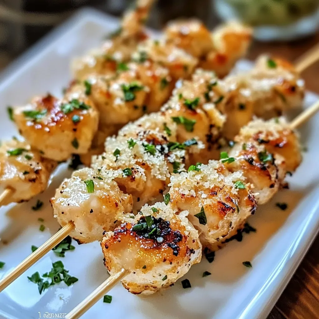 garlic parmesan chicken skewers air fryer
