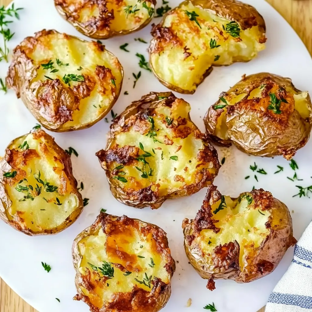 Air Fryer Smashed Potatoes