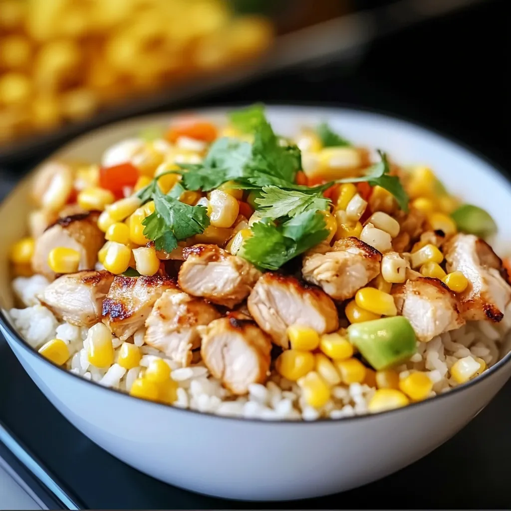 street corn chicken rice bowl recipes quickie