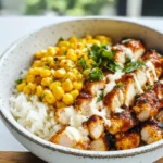 street corn chicken rice bowl tasty recipes