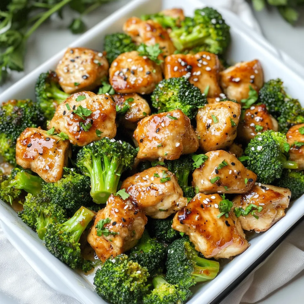 Healthy Air Fryer Garlic Chicken And Broccoli