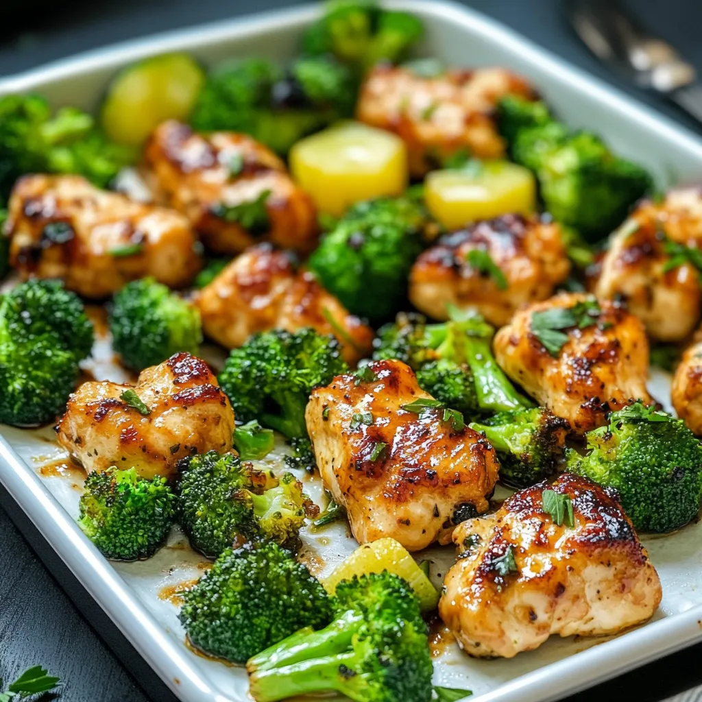 Healthy Air Fryer Garlic Chicken And Broccoli