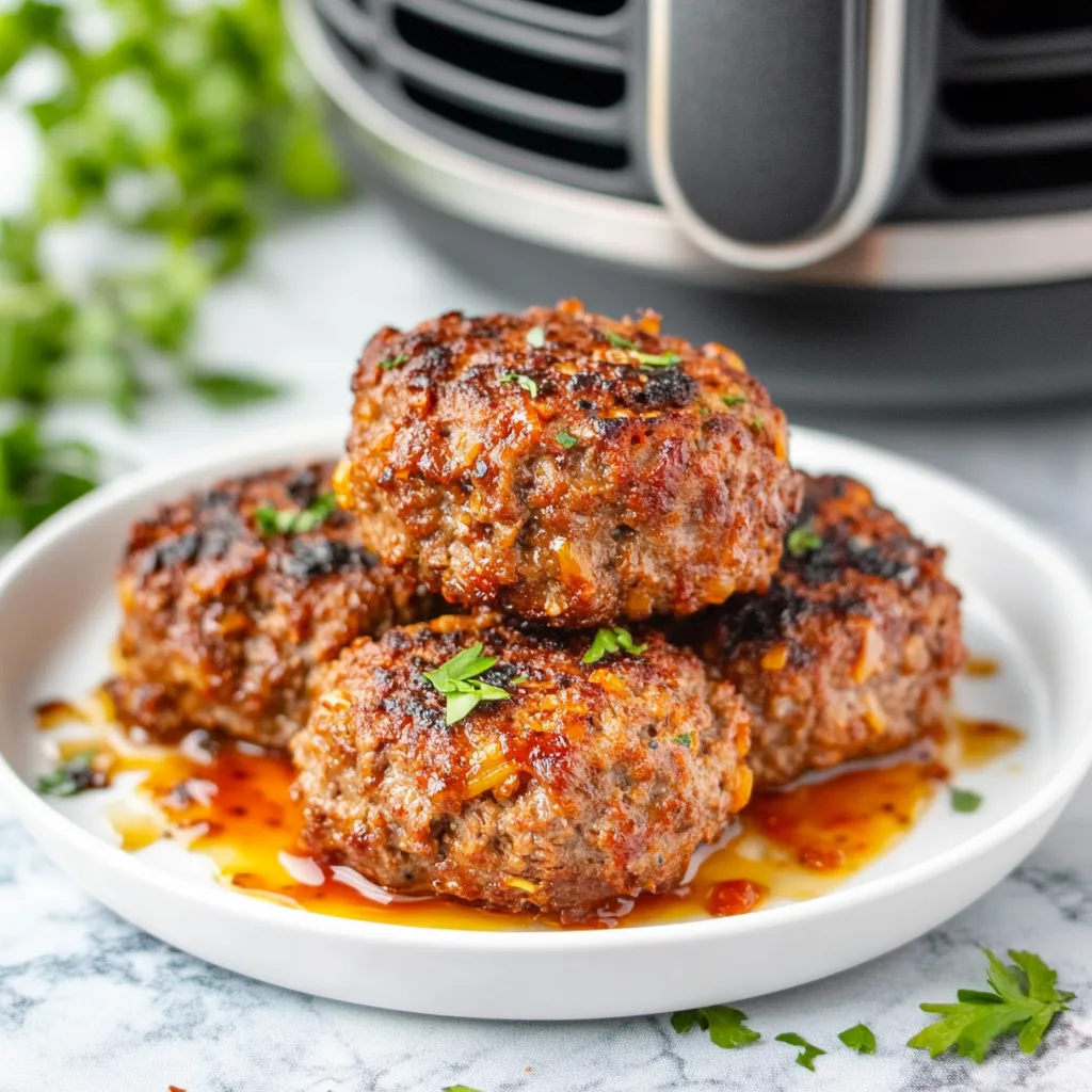 Air Fryer Loaded Mini Meatloaf