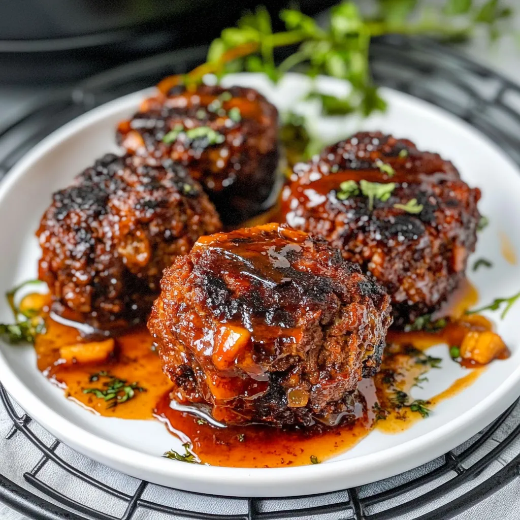 Air Fryer Loaded Mini Meatloaf