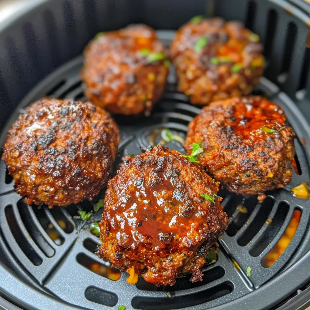 Air Fryer Loaded Mini Meatloaf