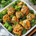 Healthy Air Fryer Garlic Chicken And Broccoli