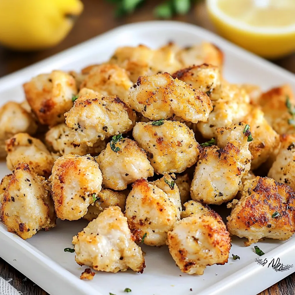 Air Fryer Lemon Chicken Bites
