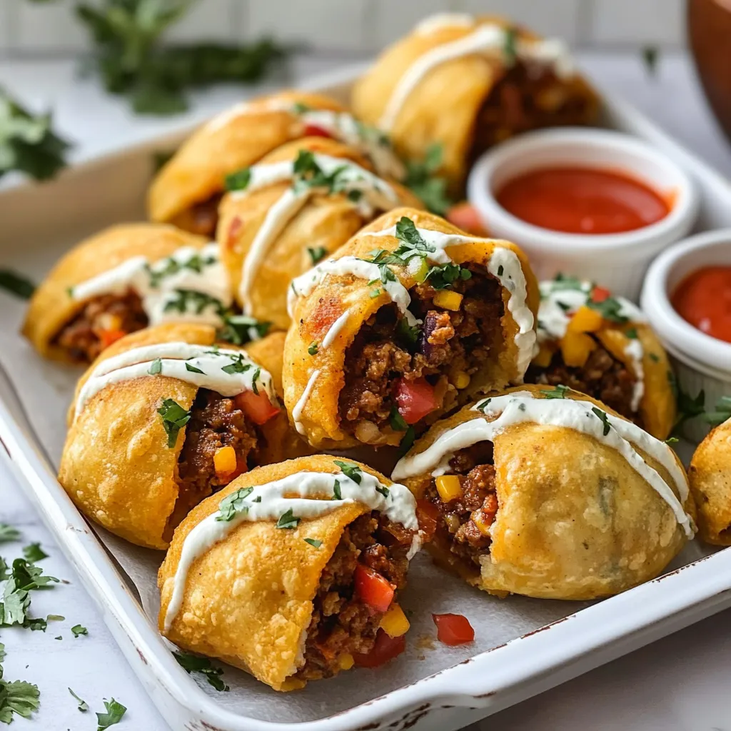 Air Fryer Taco Bombs
