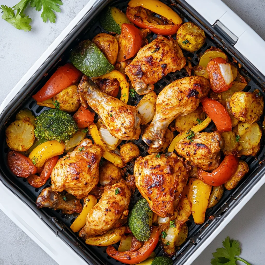 Air Fryer Chicken Thigh Fajitas