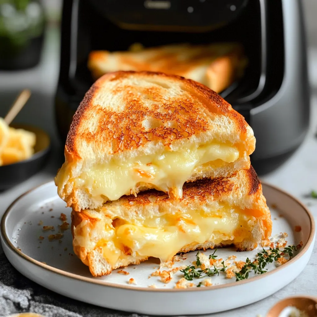 Air Fryer Grilled Cheese Hot Dogs