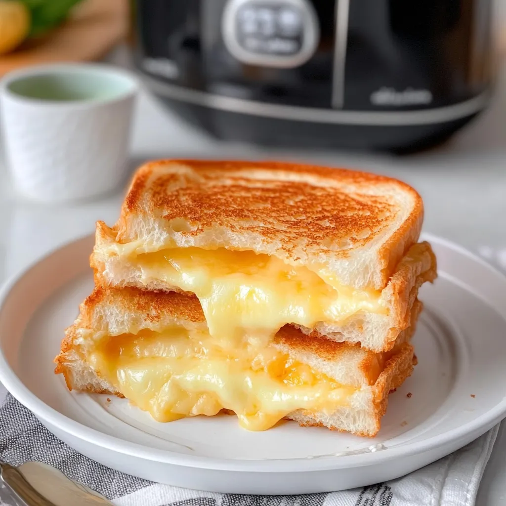 Air Fryer Grilled Cheese Hot Dogs