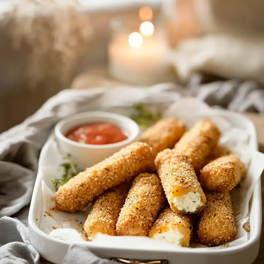 Air Fryer Mozzarella Sticks 