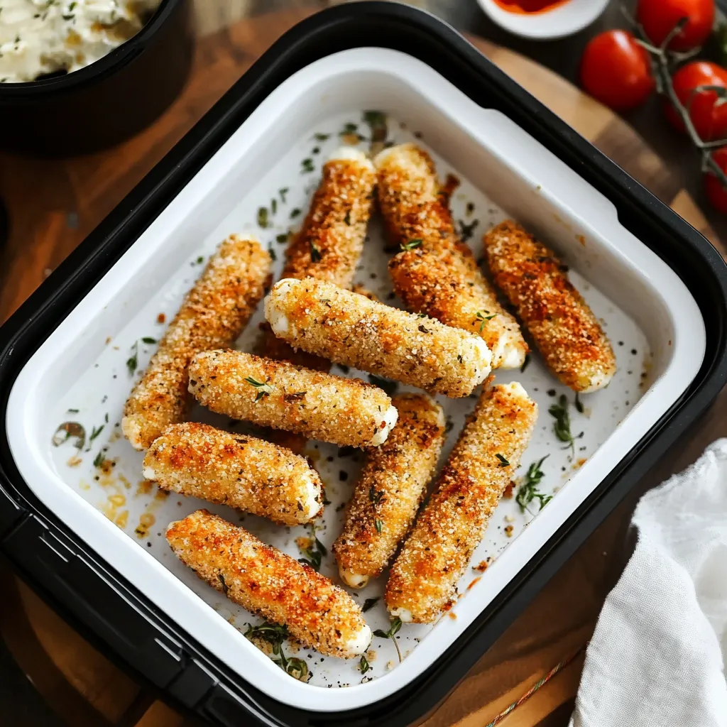 Air Fryer Mozzarella Sticks