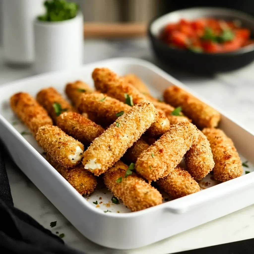 Air Fryer Mozzarella Sticks 