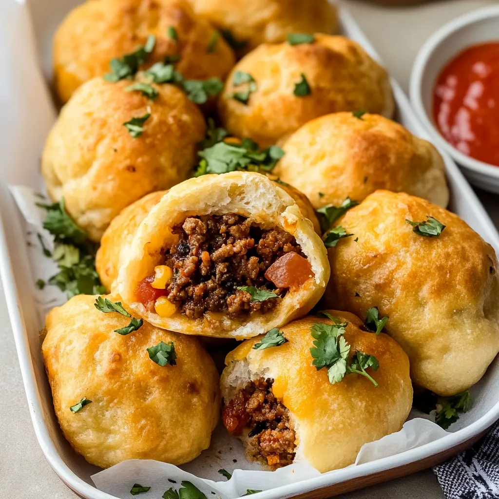 Air Fryer Taco Bombs