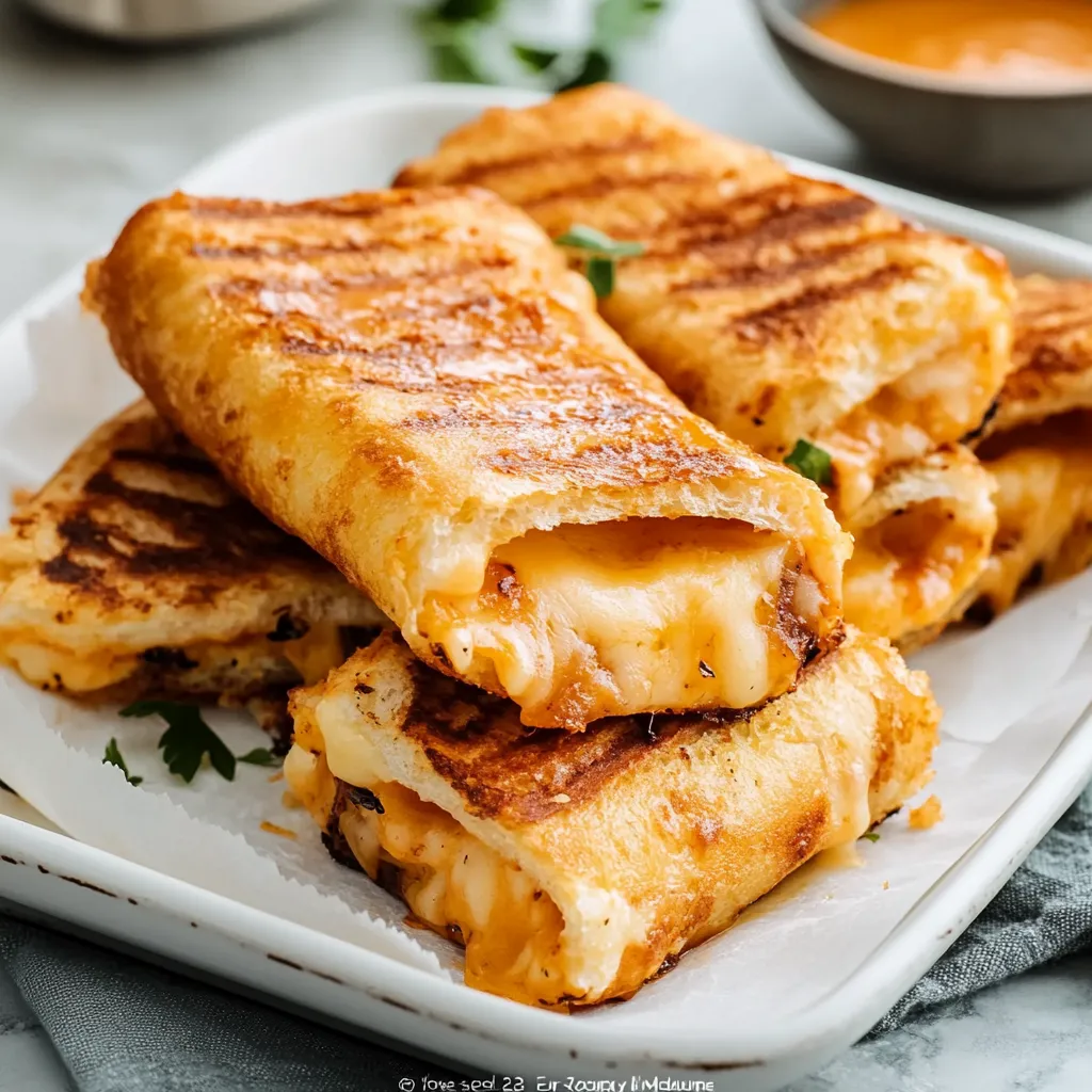 Grilled Cheese Roll Ups and Tomato Soup