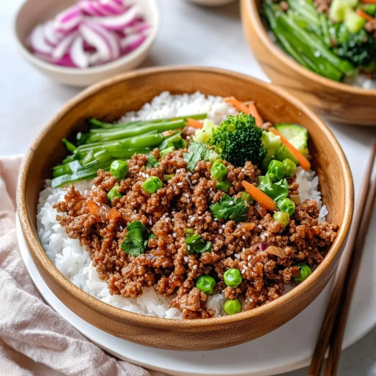 Teriyaki Ground Turkey Bowl