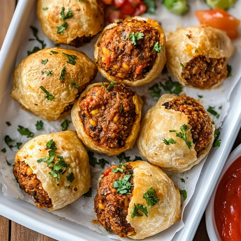 Air Fryer Taco Bombs