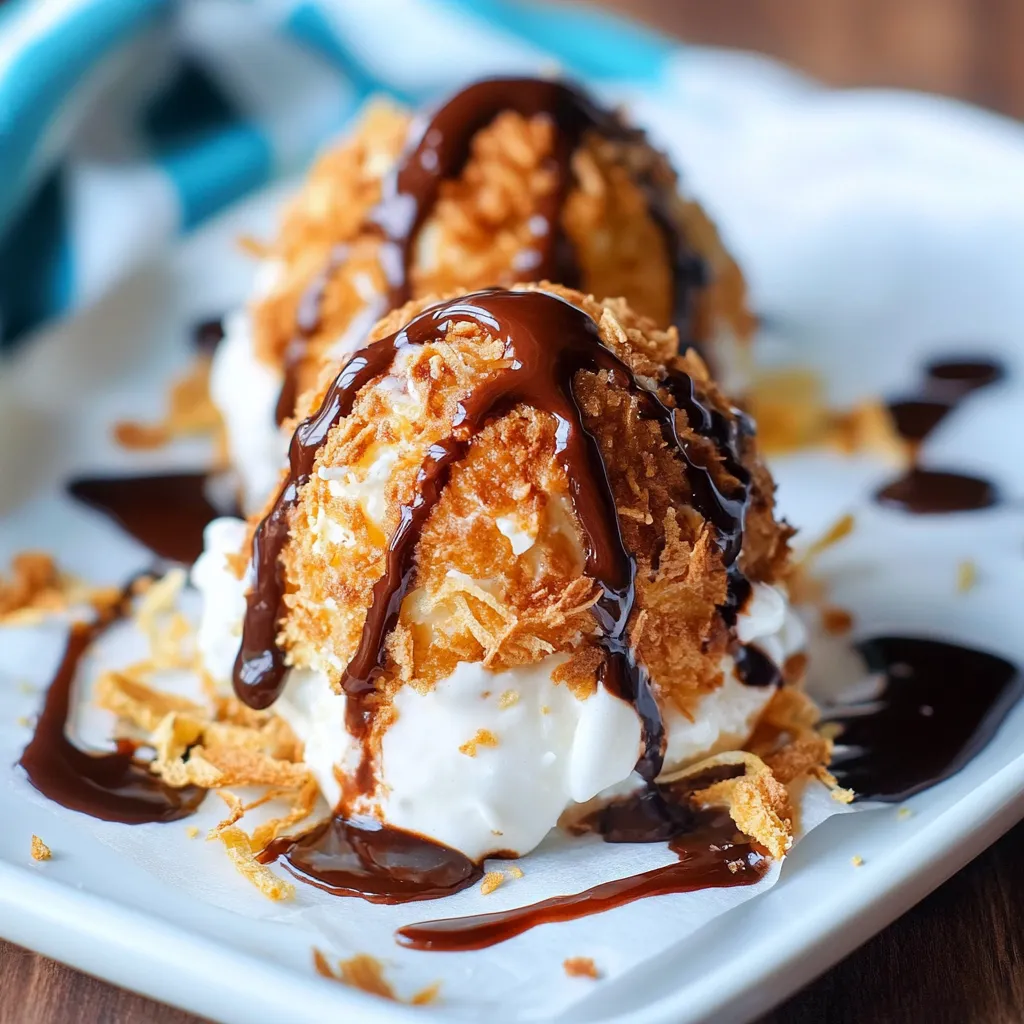 Air Fryer Fried Ice Cream Recipe
