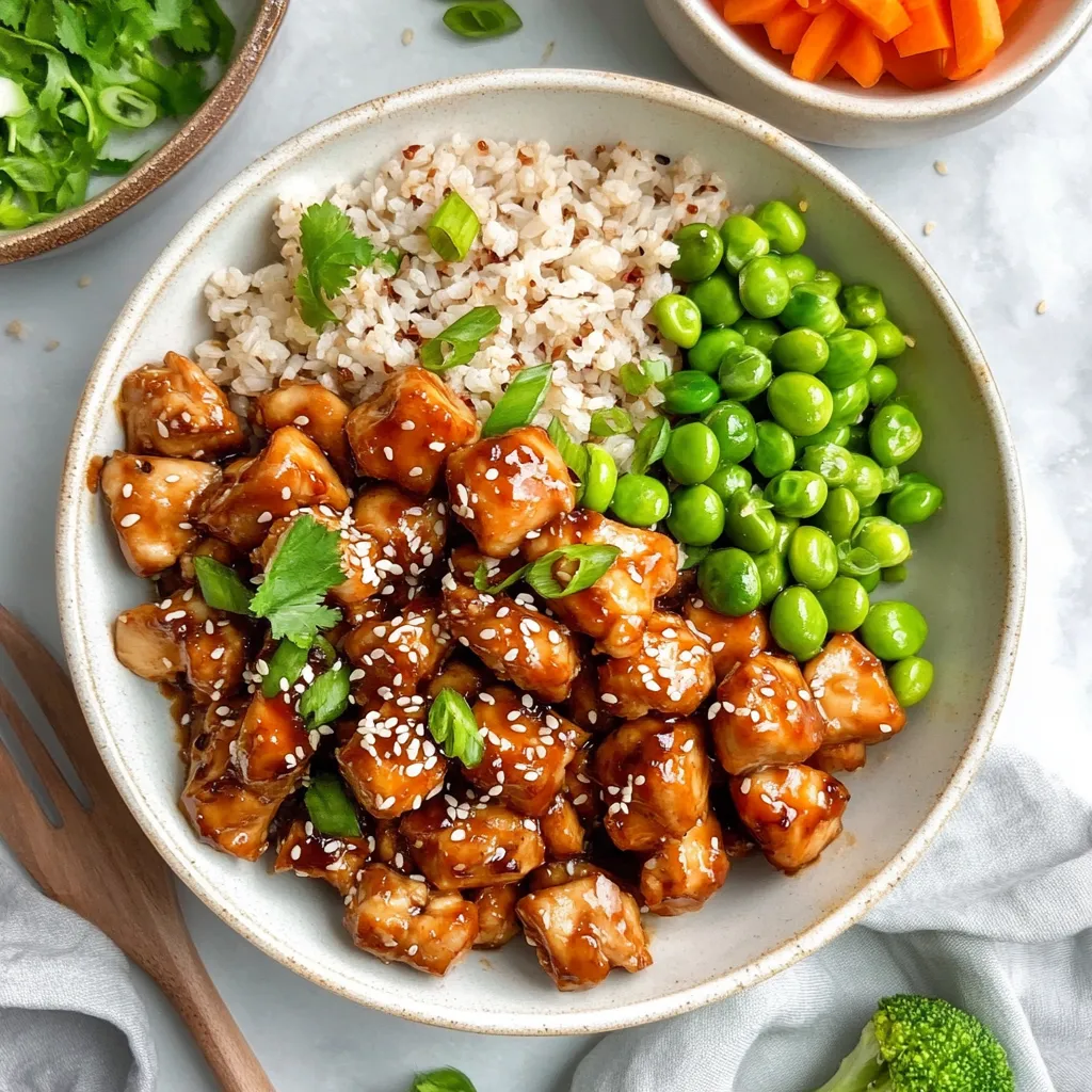 Easy Sesame Chicken Bowls