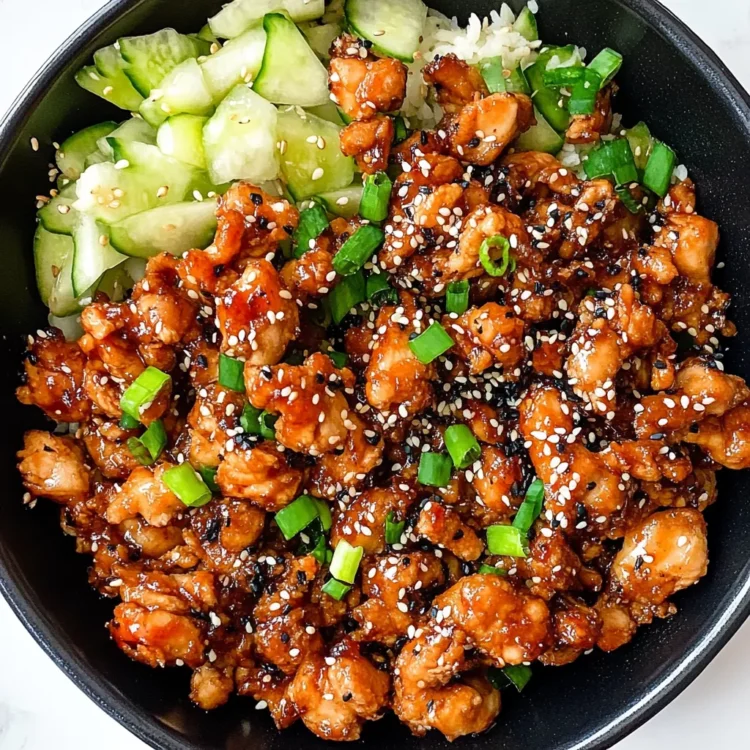 Easy Sesame Chicken Bowls