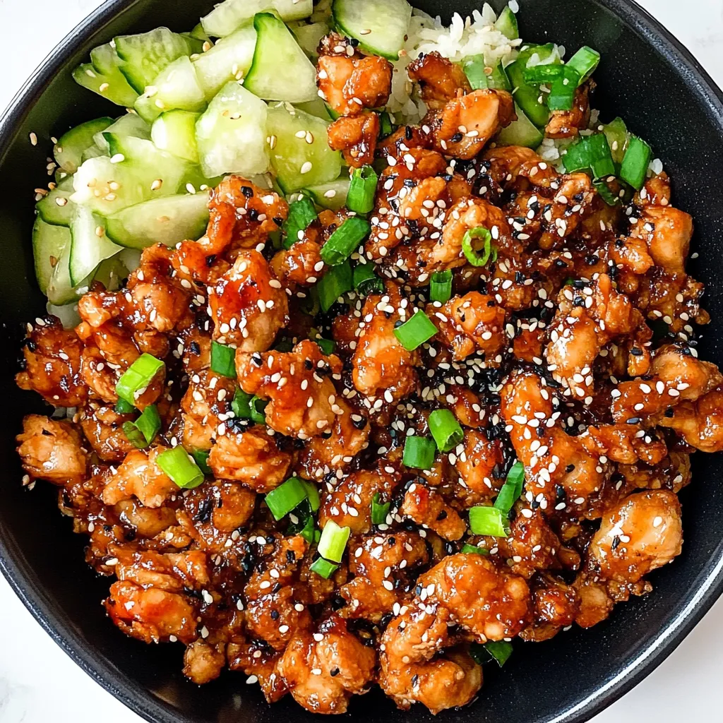 Easy Sesame Chicken Bowls