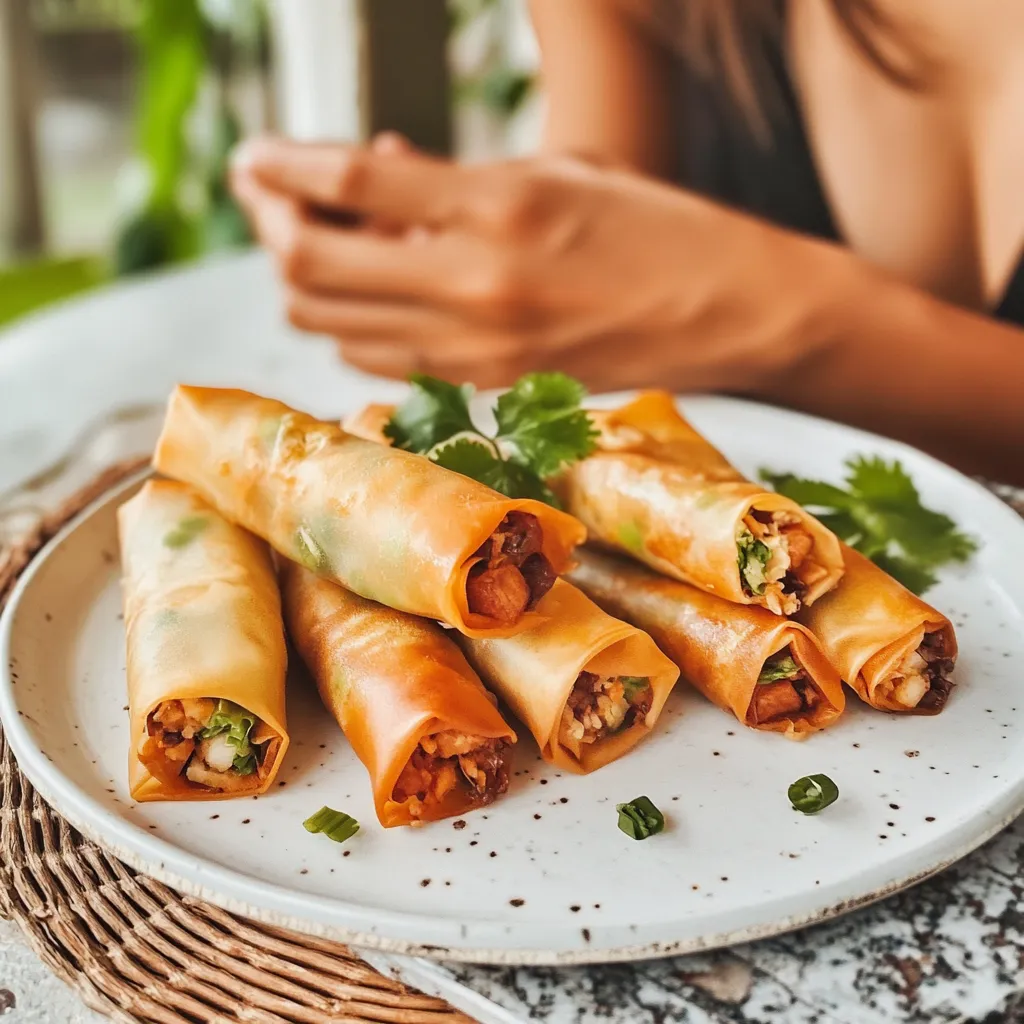 Air Fryer Vegetable Spring Rolls