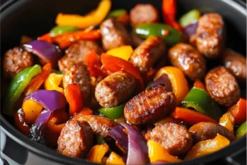 Air Fryer Sausage and Peppers