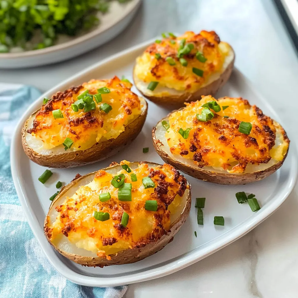 Air Fryer Twice Baked Potatoes