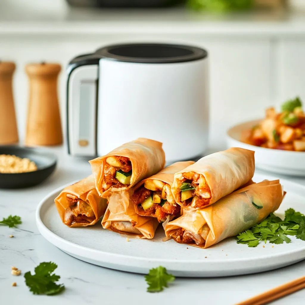 Air Fryer Vegetable Spring Rolls