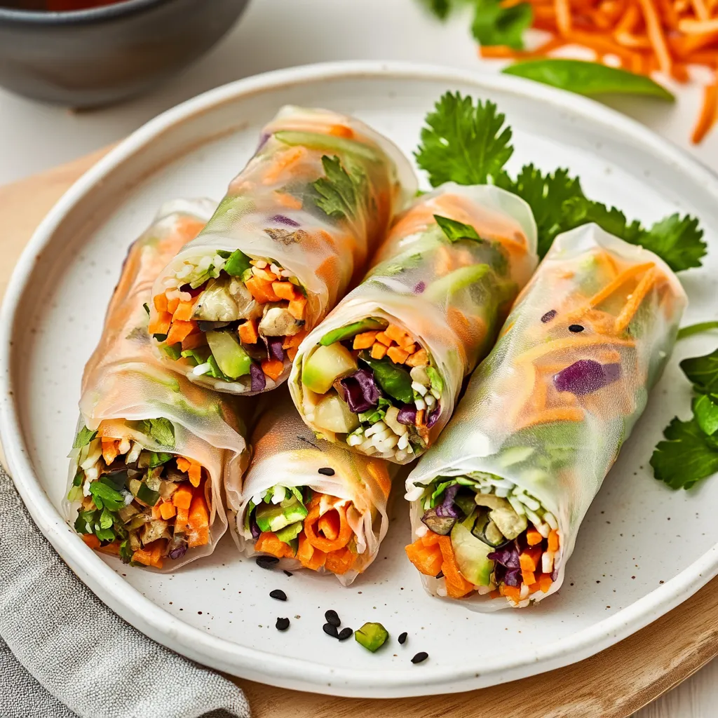 Air Fryer Vegetable Spring Rolls