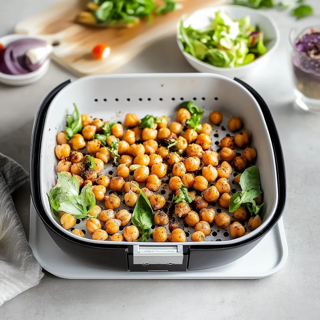 Air Fryer Chickpeas From Dry