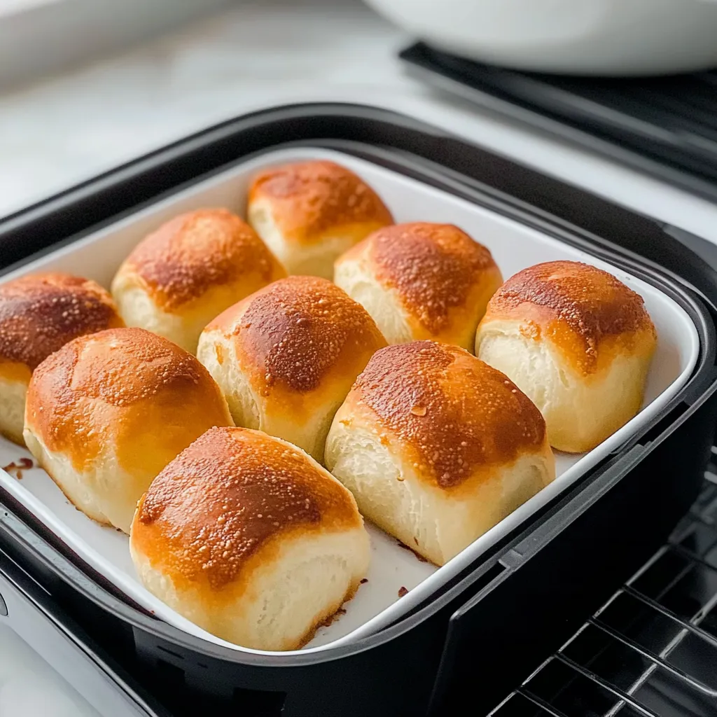 Crispy Frozen Rolls in Air Fryer