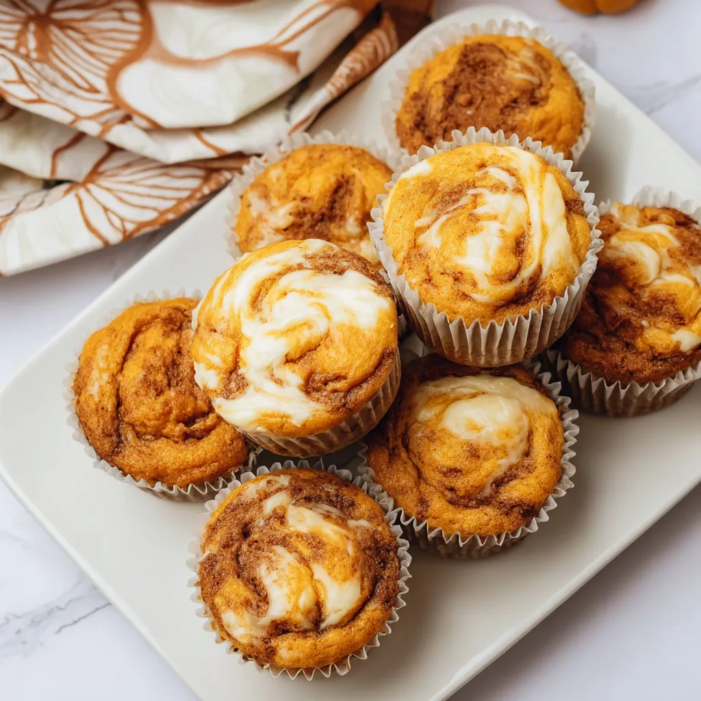 Delicious Pumpkin Cream Cheese Swirl Muffins Recipe