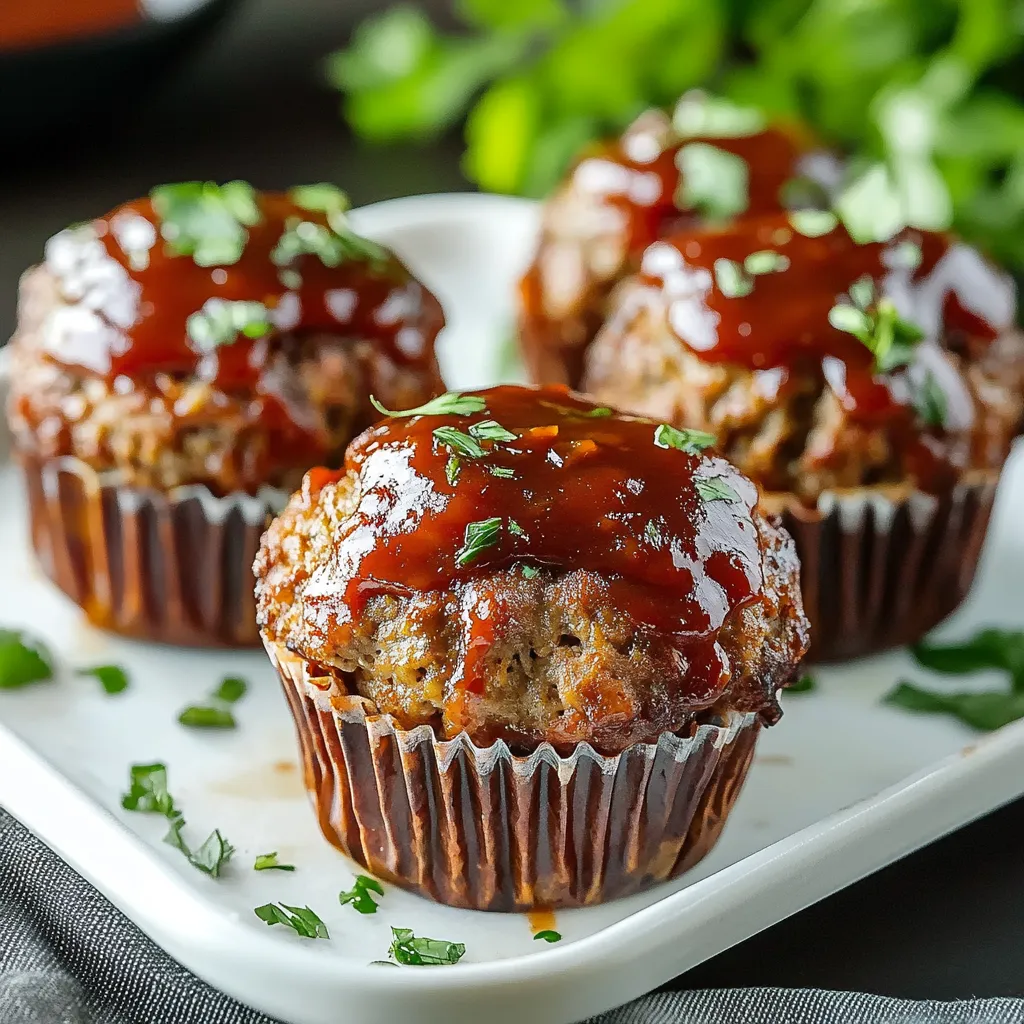 Easy BBQ Meatloaf Muffin Recipe