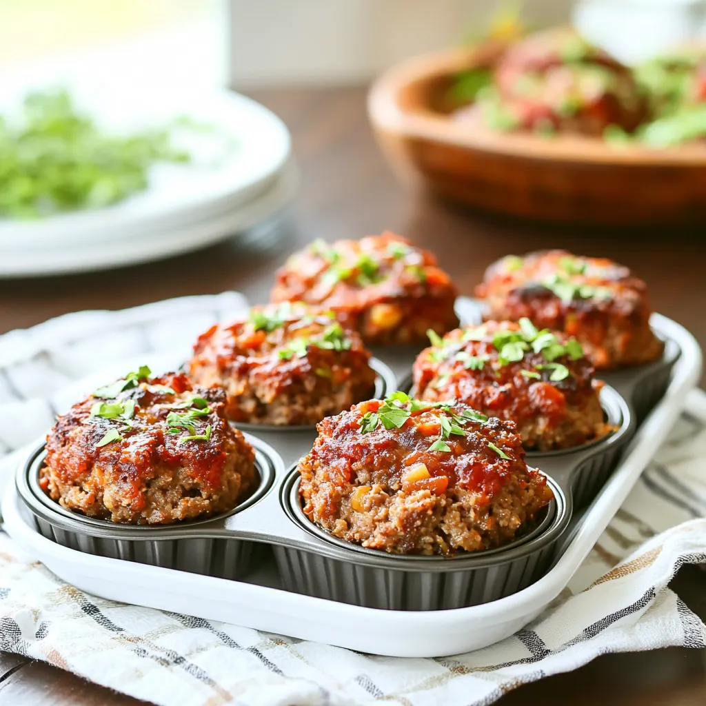 Easy Meatloaf Cups Muffin Tins